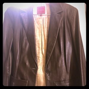 Cole Haan Leather Blazer